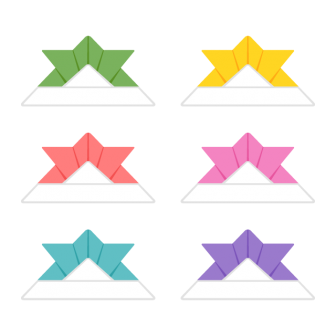 Japanese Children's Day Origami Helmet 6 Colors Free PNG and Vector