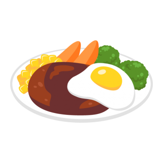 Sunny Side Up Salisbury Steak Free PNG and Vector