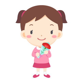Japanese Mother's Day Girl Carnation Free PNG and Vector