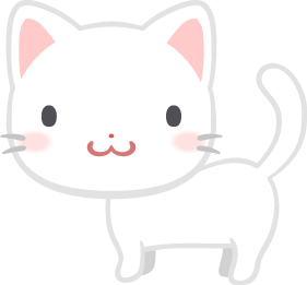 白い子猫の無料ベクターイラスト素材