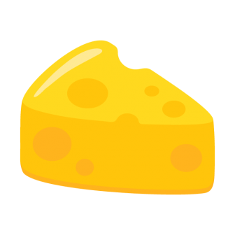 穴あきチーズの無料ベクターイラスト素材