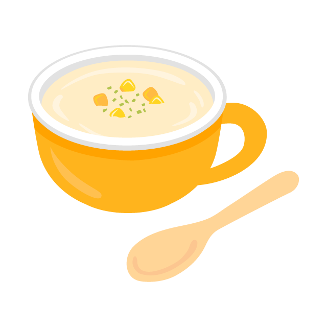 スープカップに注がれたコーンスープの無料ベクターイラスト素材 Picaboo ピカブー 無料ベクターイラスト素材