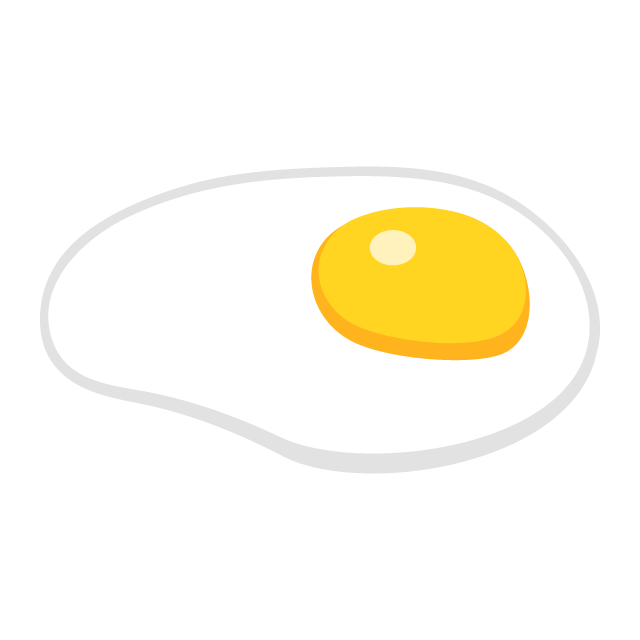 Sunny Side Up Egg Free PNG and Vector - PICaboo!