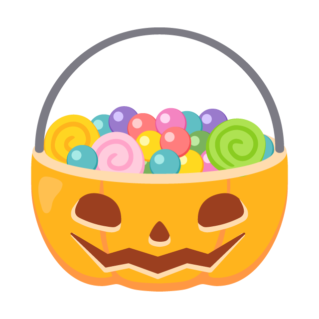 ハロウィンのパンプキンお菓子バケツの無料ベクターイラスト素材 Picaboo ピカブー 無料ベクターイラスト素材