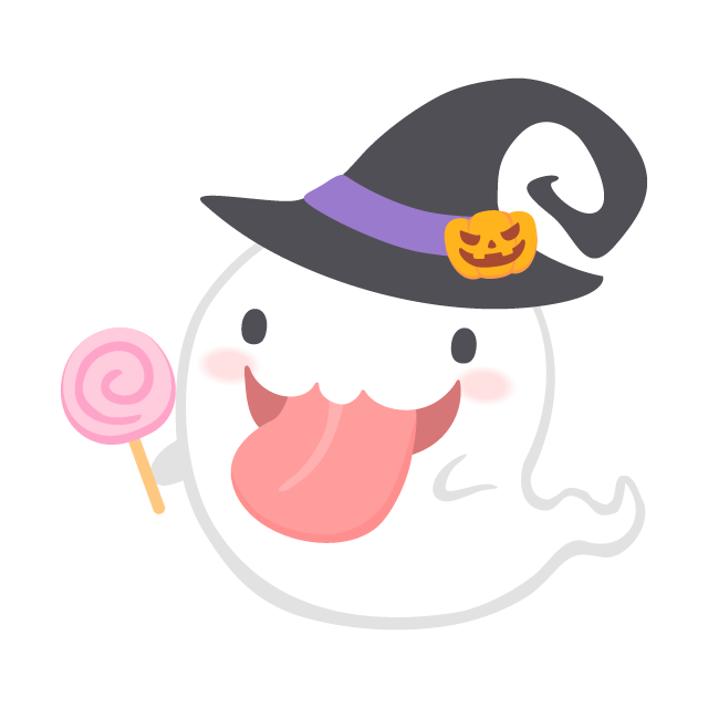 ハロウィンの夜にお菓子を求めてさまようオバケの無料ベクターイラスト素材 Picaboo ピカブー 無料ベクターイラスト素材