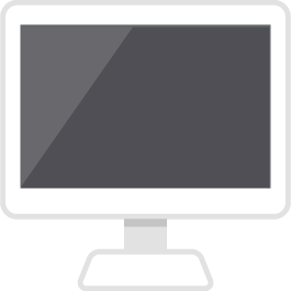 デスクトップPC（白）の無料ベクターイラスト素材