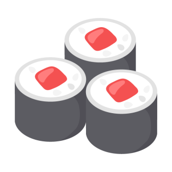 鉄火巻きの無料ベクターイラスト素材