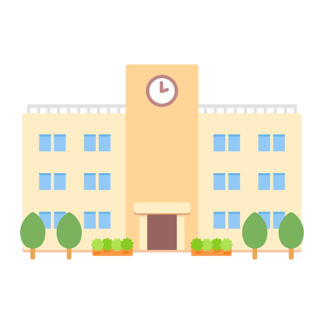 School Building Free PNG and Vector - PICaboo! | Free Vector Images