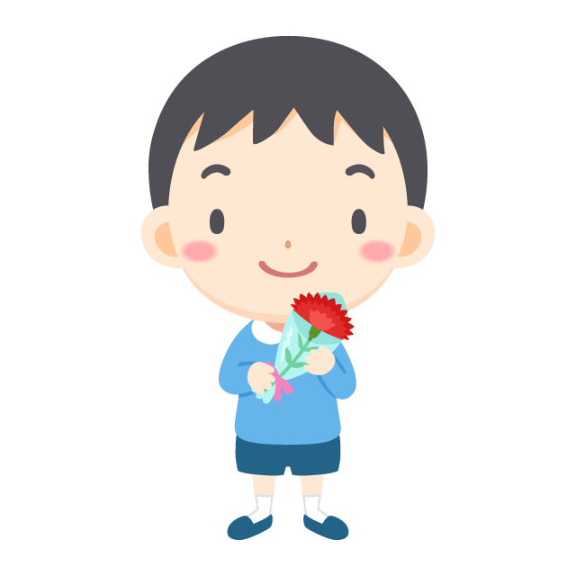Japanese Mother's Day Boy Carnation Free PNG and Vector - PICaboo