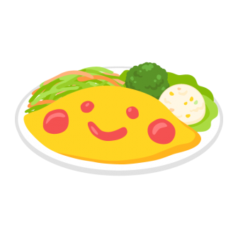 Smiley Face Omelette Rice Free PNG and Vector