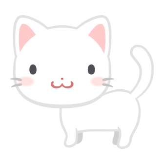 白い子猫の無料ベクターイラスト素材