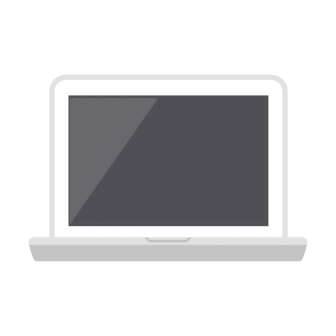 ノートPC（白）の無料ベクターイラスト素材