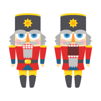 くるみ割り人形の無料ベクターイラスト素材