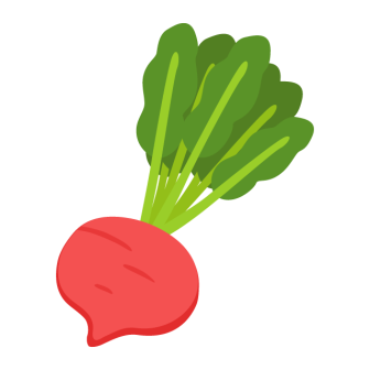 赤かぶの無料ベクターイラスト素材