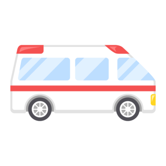 救急車の無料ベクターイラスト素材