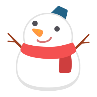 雪だるまの無料ベクターイラスト素材